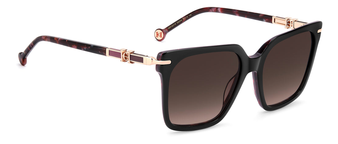 Lunettes de soleil carolina herrera her 0421/s eed ha rojo square femenino taille 56mm - Vue détaillée