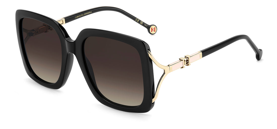 Sonnenbrillen carolina herrera her 0420/s kdx ha negro square femenino größe 56mm - Hauptansicht
