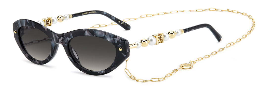 Sonnenbrillen carolina herrera her 0406/s gby 9o negro cat eye femenino größe 52mm - Hauptansicht