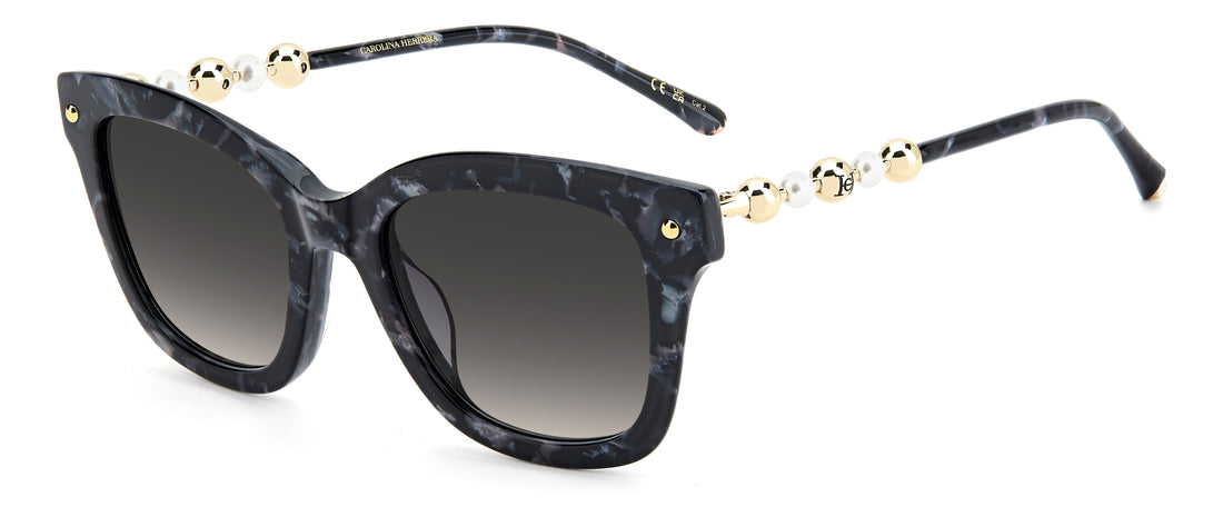 Sonnenbrillen carolina herrera her 0407/g/s gby 9o negro rectangular femenino größe 51mm - Hauptansicht