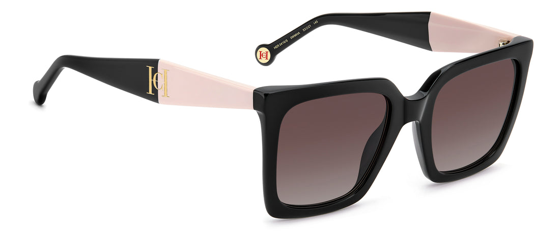 Sonnenbrillen carolina herrera her 0416/s 0wm ha negro square femenino größe 53mm - Detailansicht
