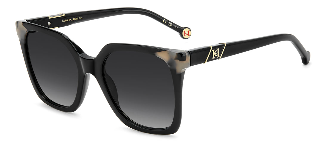 Lunettes de soleil carolina herrera her 0430/s 807 9o negro square femenino taille 54mm - Vue principale