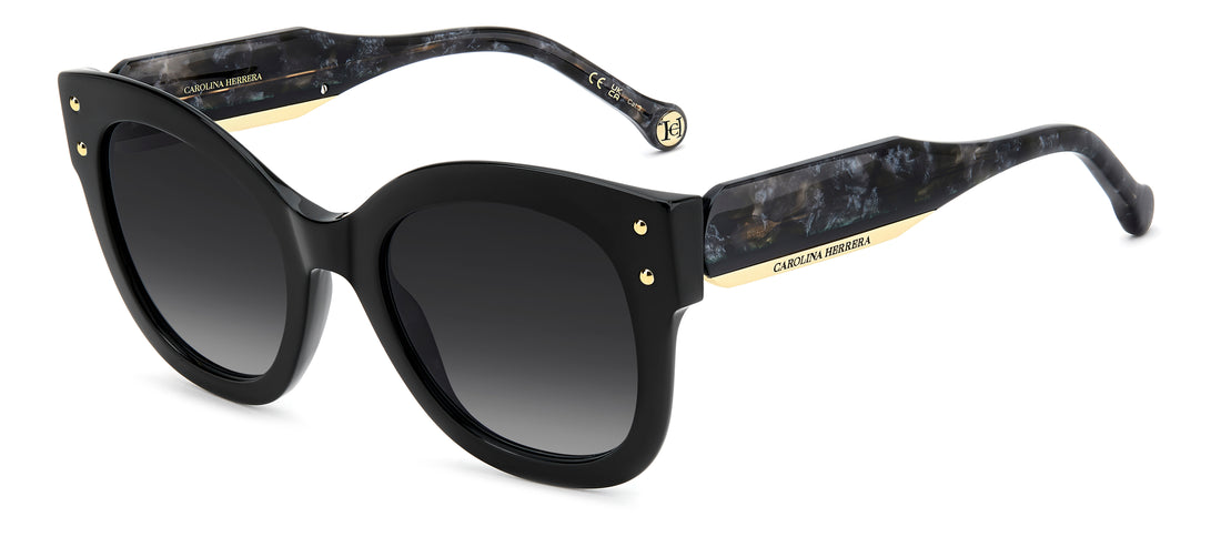 Sonnenbrillen carolina herrera her 0410/s 807 9o negro square femenino größe 52mm - Hauptansicht