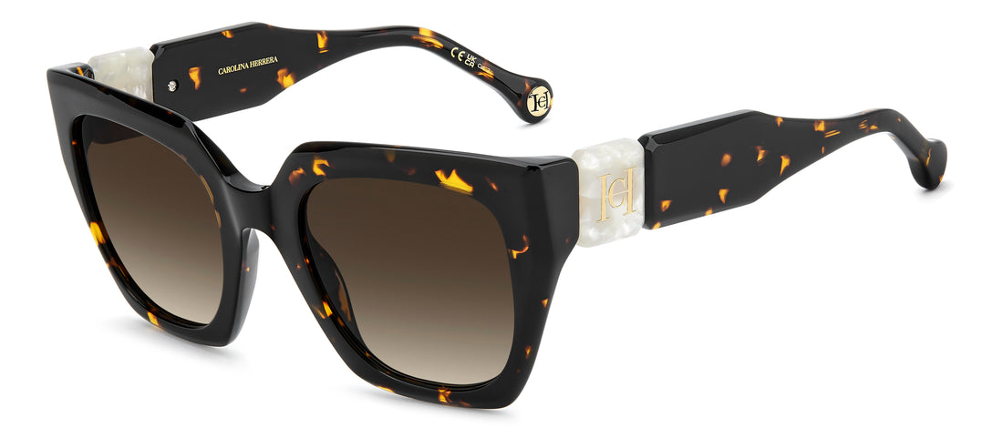 Lunettes de soleil carolina herrera her 0414/s 086 ha havana square femenino taille 52mm - Vue principale