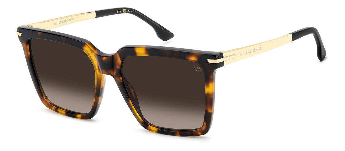 Sonnenbrillen victoria beckham vb 1022/s 086 ha havana rectangular femenino größe 56mm - Hauptansicht