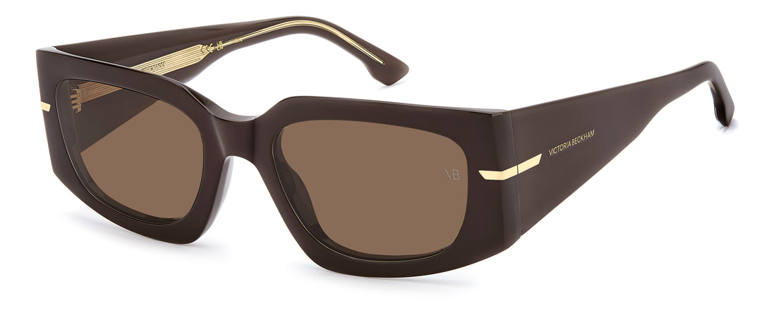 Sonnenbrillen victoria beckham vb 7018/s 09q 70 marron rectangular femenino größe 53mm - Hauptansicht