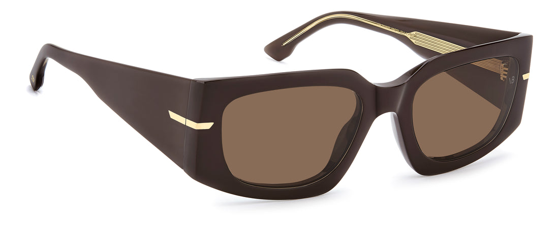 Sonnenbrillen victoria beckham vb 7018/s 09q 70 marron rectangular femenino größe 53mm - Detailansicht