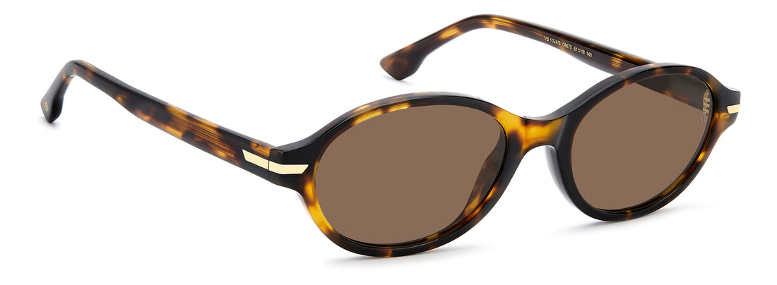 Sonnenbrillen victoria beckham vb 1024/s 086 70 havana oval femenino größe 51mm - Detailansicht