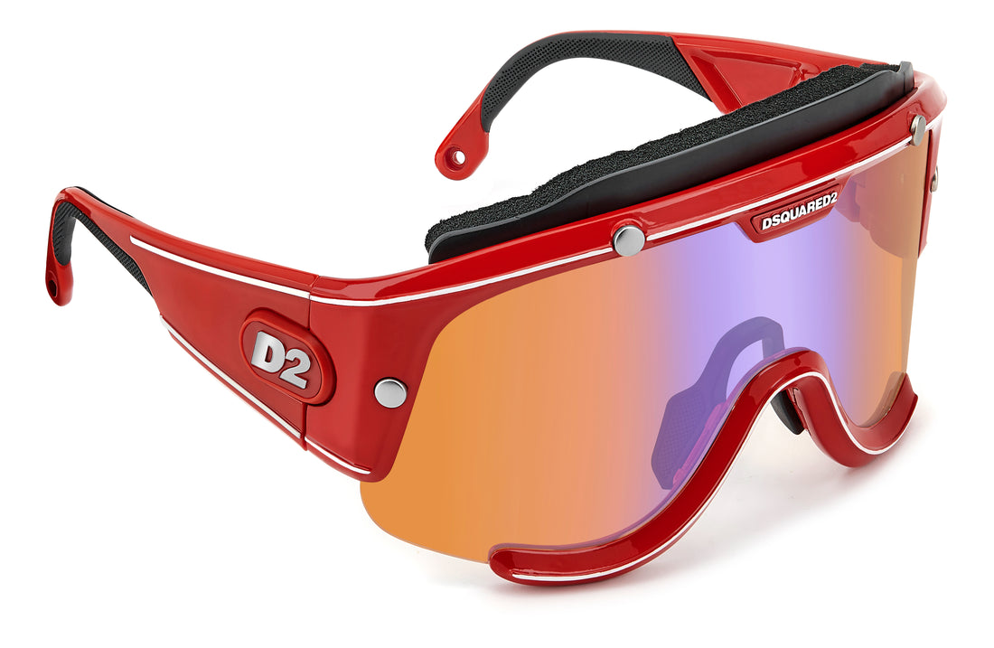 Sonnenbrillen dsquared2 d2speed c9a fs rojo mask masculino größe 99mm - Detailansicht