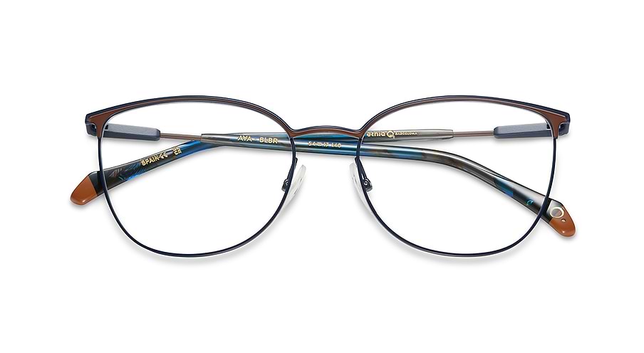 Lunettes de vue etnia barcelona aya blbr azul femenino taille 54mm - Vue détaillée