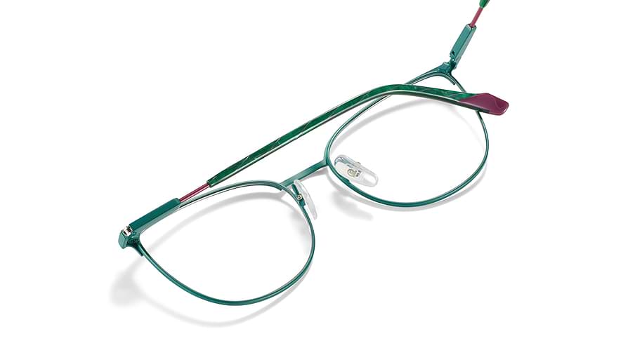 Lunettes de vue etnia barcelona aya grpu verde femenino taille 54mm - Vue détaillée