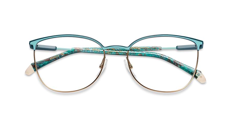 Lunettes de vue etnia barcelona aya grtq verde femenino taille 54mm - Vue détaillée