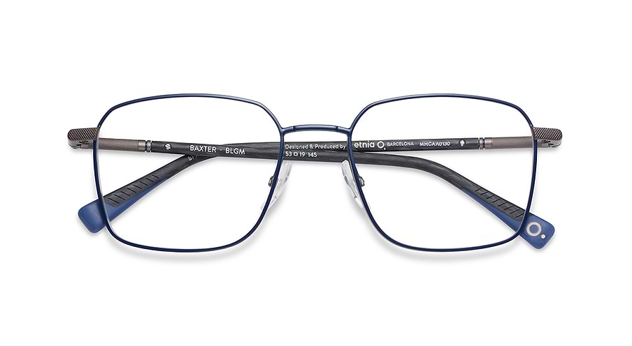 Óculos graduados etnia barcelona baxter blgm azul masculino tamanho 53mm - Vista de detalhe