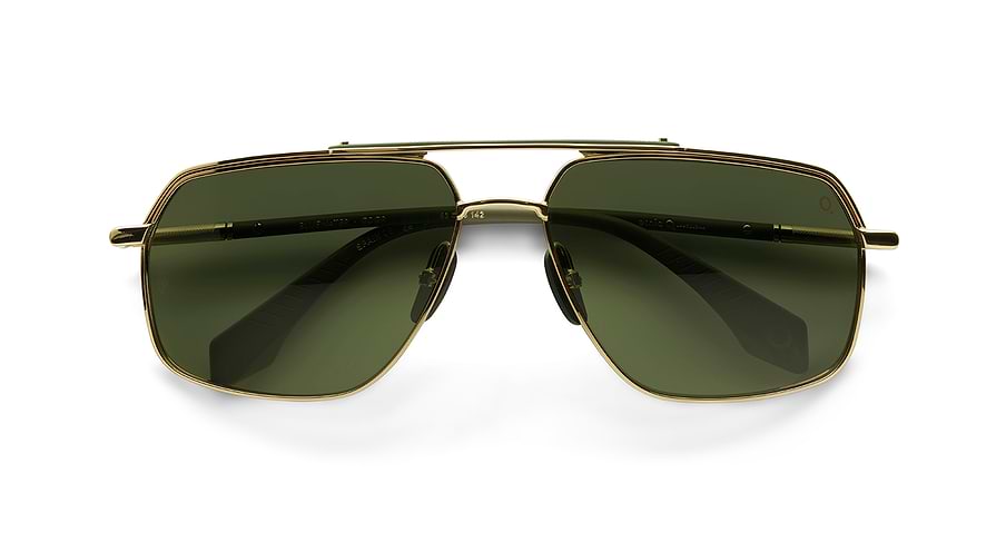 Óculos de sol etnia barcelona bluewater sun gdgr dorado pilot masculino tamanho 63mm - Vista de detalhe