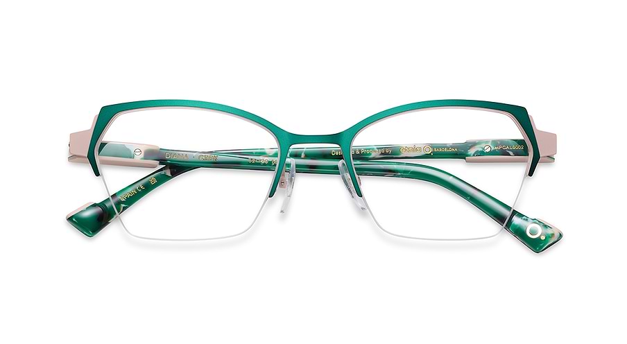 Prescription glasses etnia barcelona diana grpk verde femenino size 52mm - Detailed view