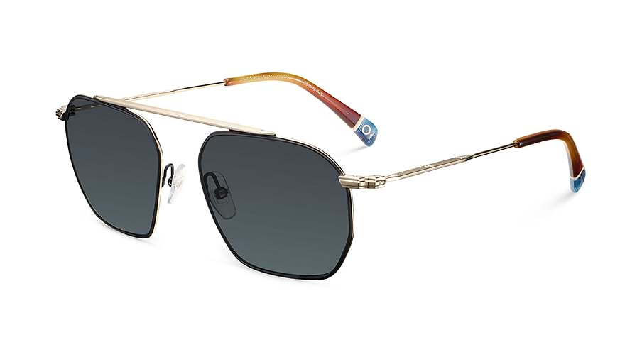 Óculos de sol etnia barcelona empuries sun gdbk dorado pilot unisex tamanho 55mm - Vista principal