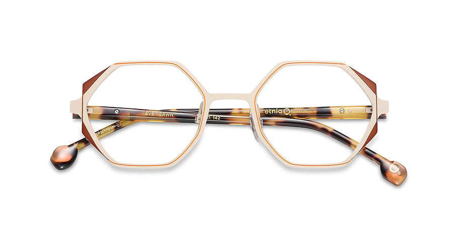 Lunettes de vue etnia barcelona eve brwh marron femenino taille 49mm - Vue détaillée