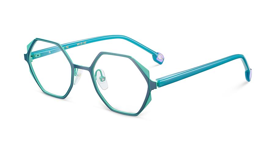 Óculos graduados etnia barcelona eve tq azul femenino tamanho 49mm - Vista principal