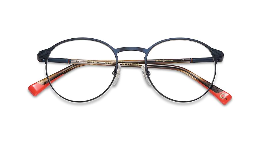 Óculos graduados etnia barcelona godley blog azul masculino tamanho 50mm - Vista de detalhe