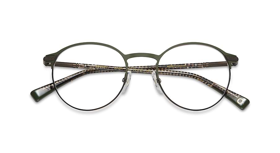 Óculos graduados etnia barcelona godley grbr verde masculino tamanho 50mm - Vista de detalhe