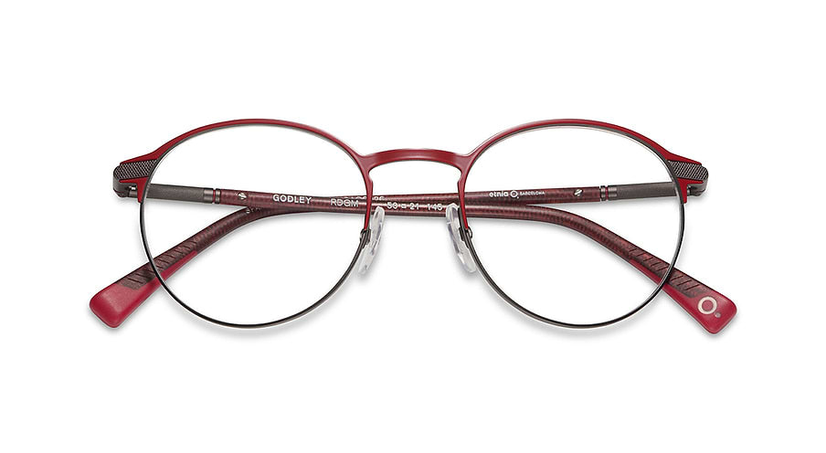 Óculos graduados etnia barcelona godley rdgm rojo masculino tamanho 50mm - Vista de detalhe