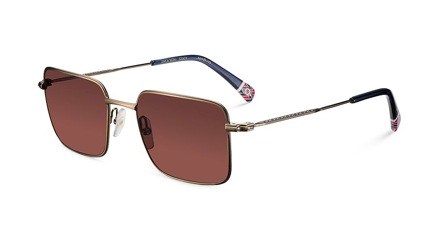 Óculos de sol etnia barcelona inca sun gdgy dorado square unisex tamanho 53mm - Vista principal