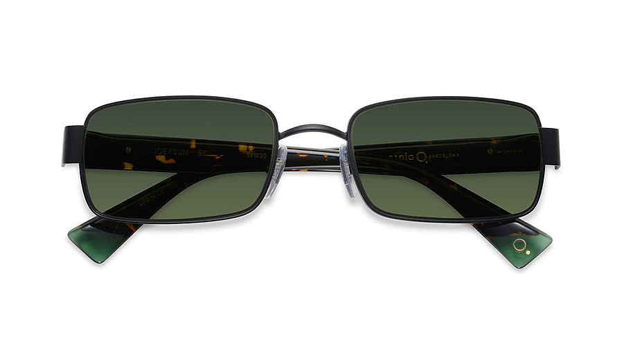 Óculos de sol etnia barcelona joey sun bk negro femenino tamanho 53mm - Vista de detalhe