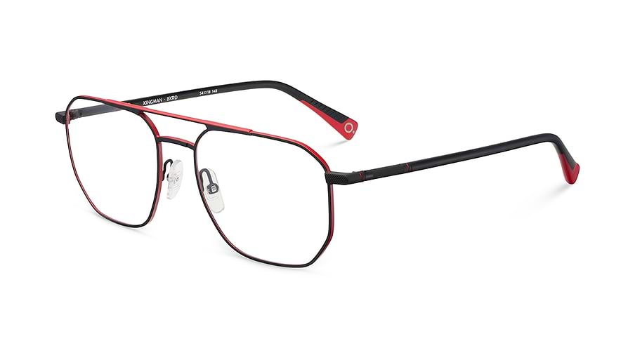 Óculos graduados etnia barcelona kingman bkrd negro masculino tamanho 54mm - Vista principal