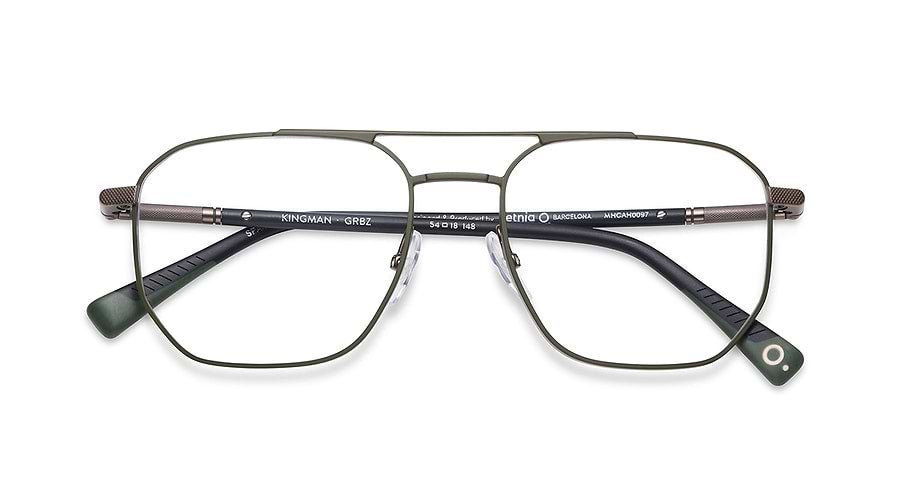 Lunettes de vue etnia barcelona kingman grbz verde masculino taille 54mm - Vue détaillée