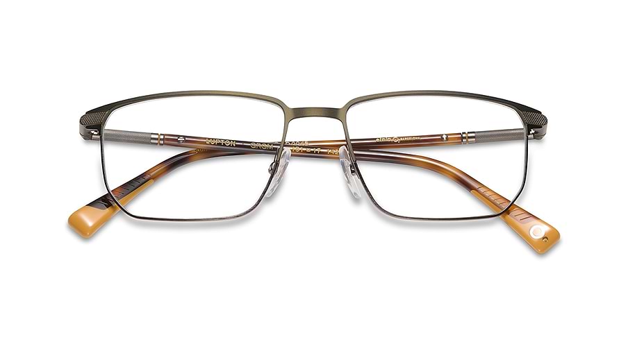 Óculos graduados etnia barcelona lupton grgm verde masculino tamanho 55mm - Vista de detalhe