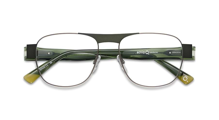 Óculos graduados etnia barcelona manglar grgm verde masculino tamanho 55mm - Vista de detalhe