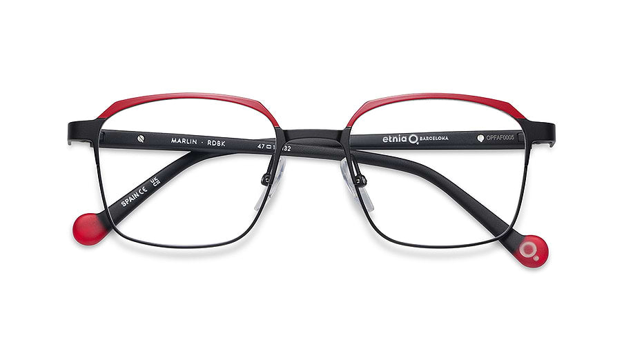 Lunettes de vue etnia barcelona marlin rdbk rojo unisex taille 47mm - Vue détaillée