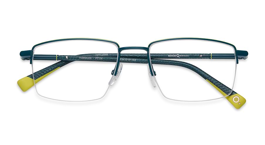 Óculos graduados etnia barcelona needles ptyw masculino tamanho 56mm - Vista de detalhe