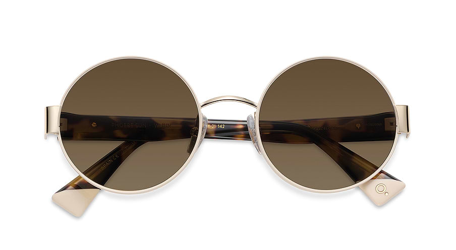 Óculos de sol etnia barcelona phoebe sun whhv blanco femenino tamanho 52mm - Vista de detalhe