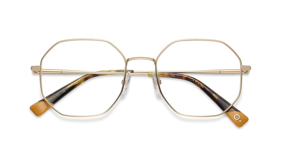 Prescription glasses etnia barcelona pov gd dorado femenino size 52mm - Detailed view