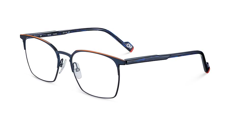 Óculos graduados etnia barcelona raul blog azul masculino tamanho 54mm - Vista principal