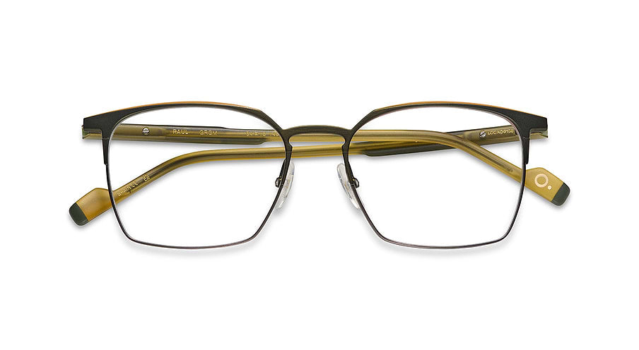 Óculos graduados etnia barcelona raul grgm verde masculino tamanho 54mm - Vista de detalhe