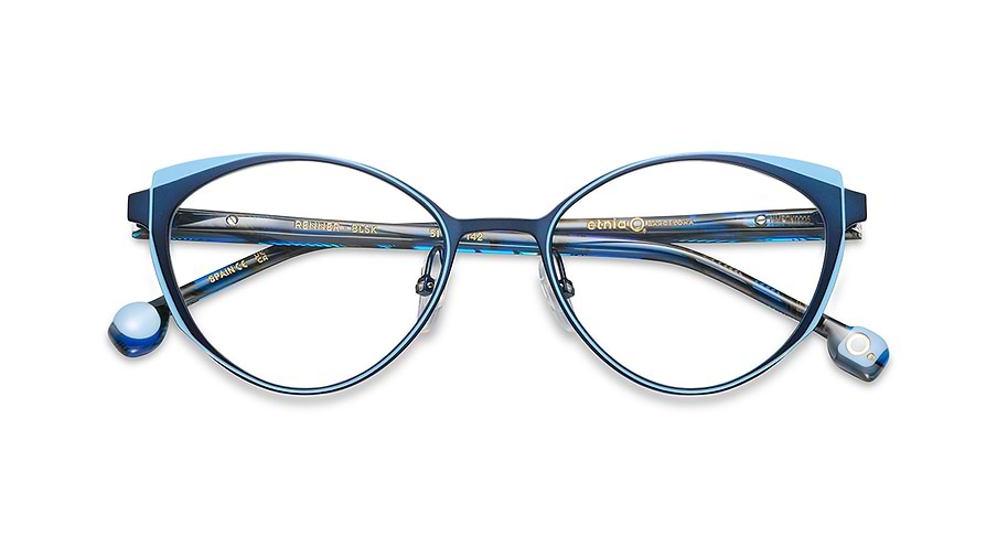 Lunettes de vue etnia barcelona renner blsk azul femenino taille 51mm - Vue détaillée