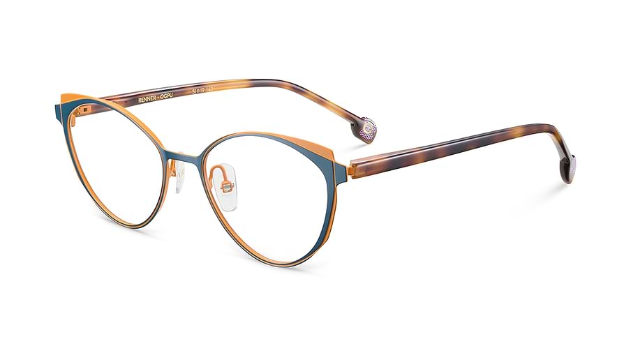 Lunettes de vue etnia barcelona renner tqog azul femenino taille 51mm - Vue principale