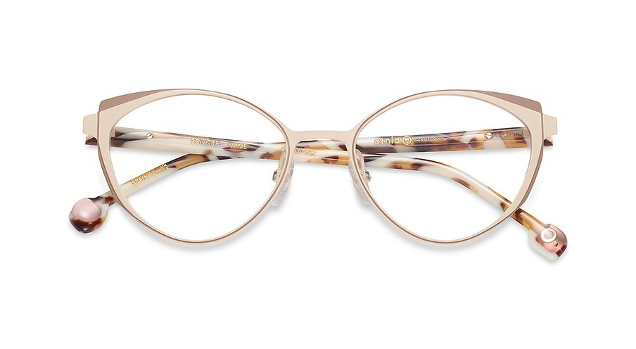 Óculos graduados etnia barcelona renner whze blanco femenino tamanho 51mm - Vista de detalhe