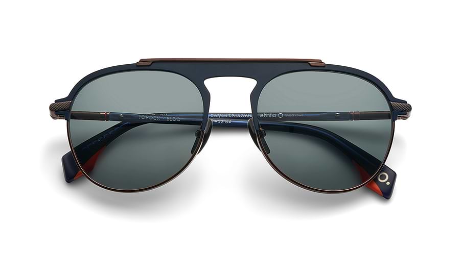 Sunglasses etnia barcelona topock sun blog azul pilot masculino size 55mm - Detailed view