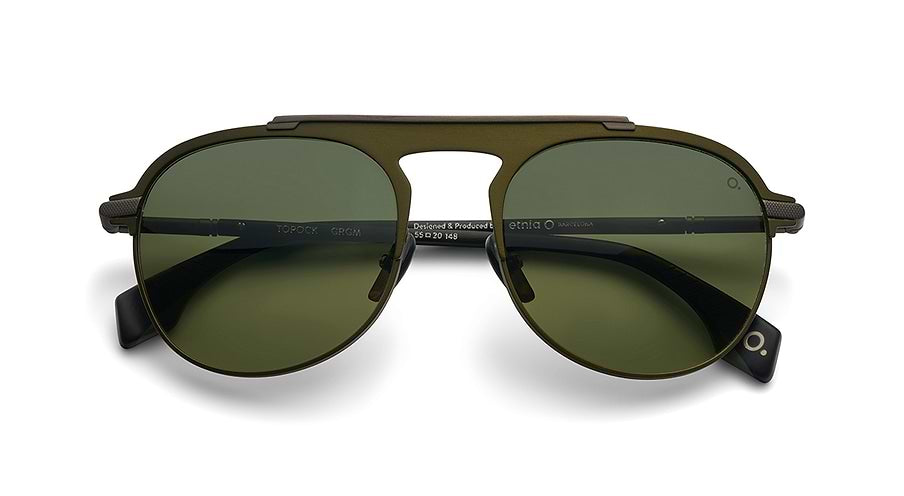 Sunglasses etnia barcelona topock sun grgm verde pilot masculino size 55mm - Detailed view