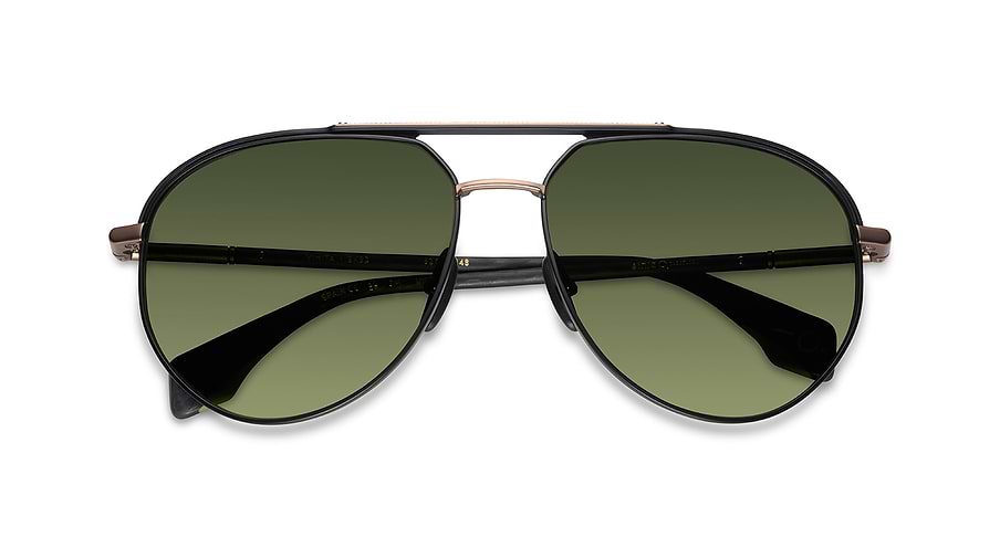 Óculos de sol etnia barcelona vinita sun bkbz negro pilot masculino tamanho 62mm - Vista de detalhe