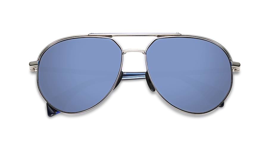 Óculos de sol etnia barcelona vinita sun slbl plateado pilot masculino tamanho 62mm - Vista de detalhe