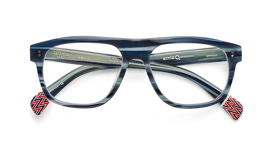 Prescription glasses etnia barcelona alcudia blrd azul unisex size 55mm - Detailed view