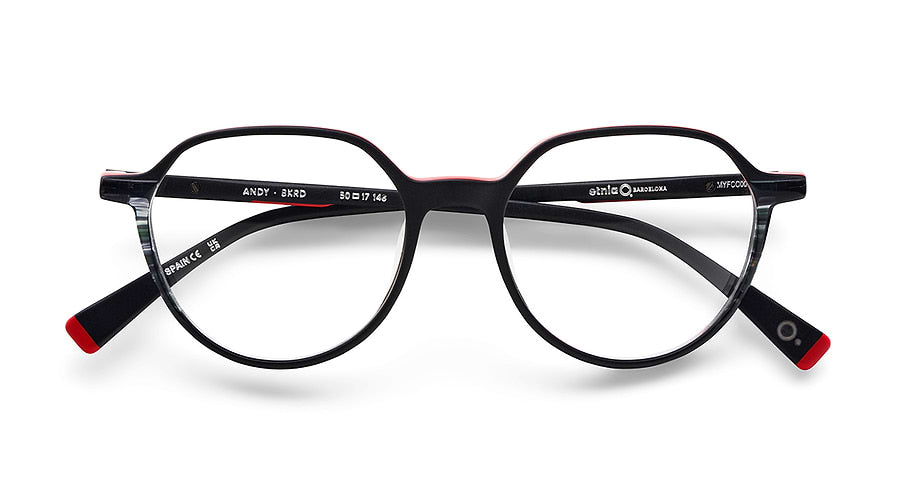 Lunettes de vue etnia barcelona andy bkrd negro masculino taille 50mm - Vue détaillée