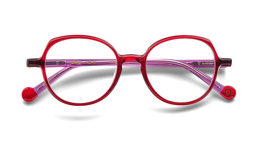 Óculos graduados etnia barcelona anna rdpu rojo unisex tamanho 44mm - Vista de detalhe