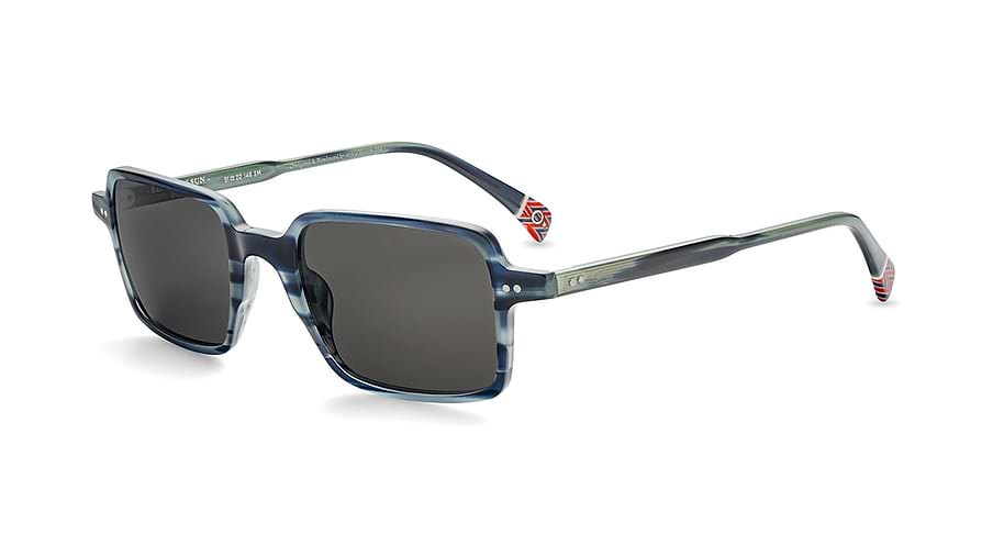 Óculos de sol etnia barcelona benirras sun blrd azul rectangular unisex tamanho 51mm - Vista principal