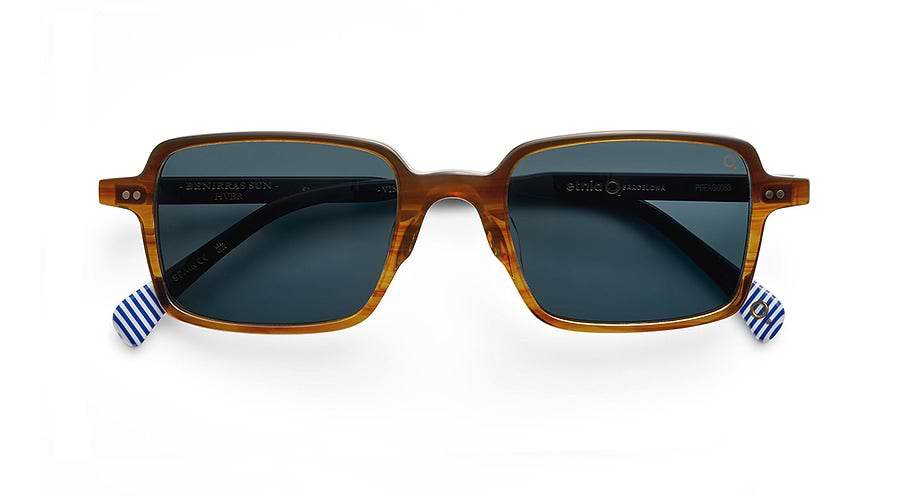 Óculos de sol etnia barcelona benirras sun hvbr havana rectangular unisex tamanho 51mm - Vista de detalhe