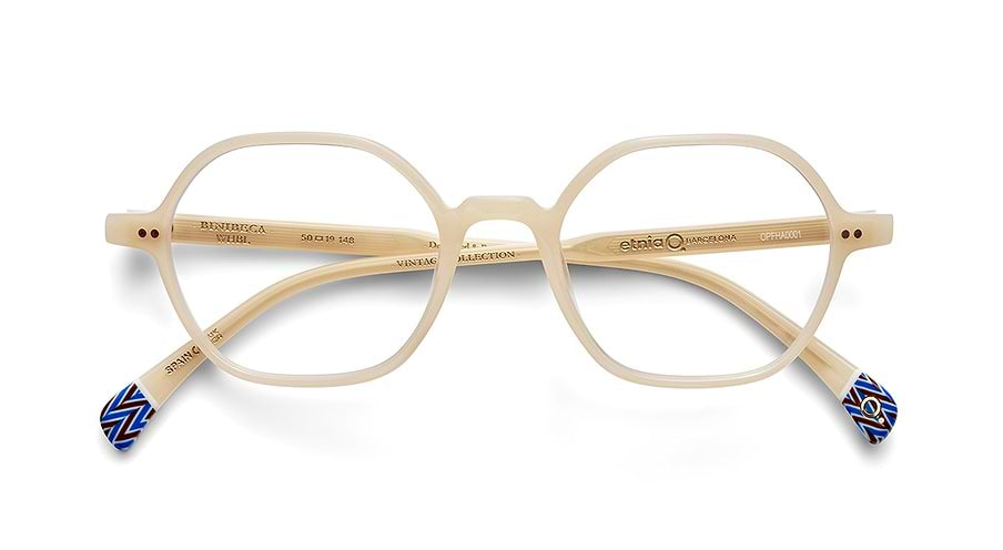 Prescription glasses etnia barcelona binibeca whbl blanco unisex size 50mm - Detailed view